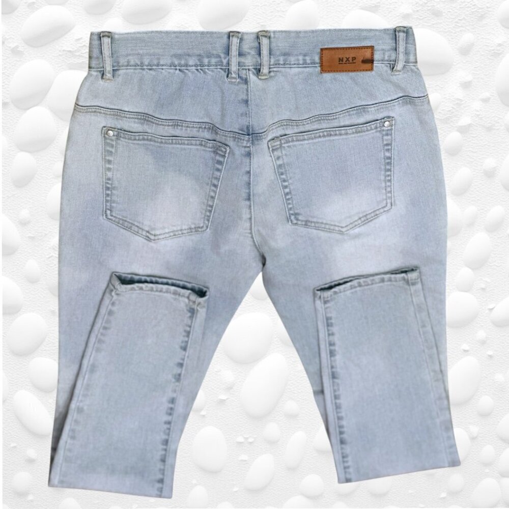 👖 Nena X Pasedena Tournament Low Rise Skinny Jeans - NWT 👖 - Picture 2 of 7